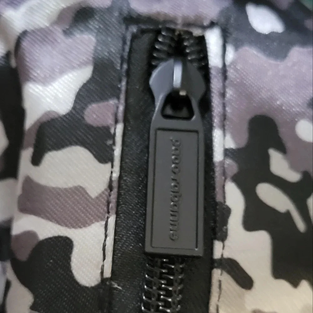 NWOT Paco Rabanne Gray & Black Nylon Camo Backpack, Never Used!